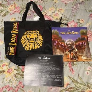 The Lion King Broadway Tote w Program & Billing